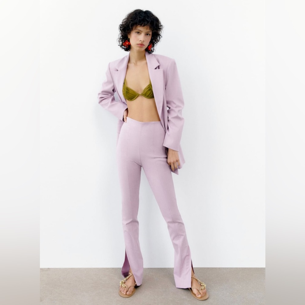 ZARA | Split Seam Flared Pants